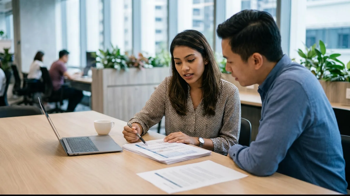 Founder comparing incorporation service quotations from Singapore providers side by side