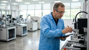 Technician at work in a Singapore manufacturing facility representing S Pass mid-skilled roles